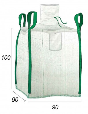 sacos para entulho multiusos - profissionais e particulares - 90 x 90 x 100 cm