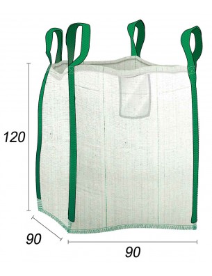 big bag - saco de jardim reforçado multiusos - 90x90x120