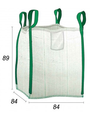 saco de entulho 0,5 m³ para obras domésticas - 80x80x85