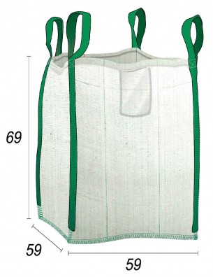 mini big bag resíduos domésticos e bricolage - 55x55x65