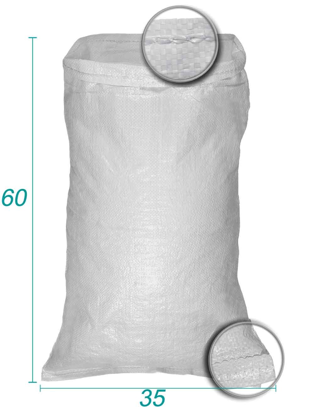 sacos reutilizáveis em polipropileno (pp) tecido trançado 35x60
