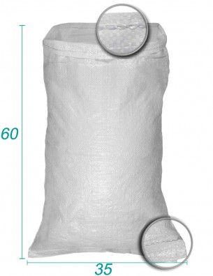 sacos reutilizáveis em polipropileno (pp) tecido trançado 35x60