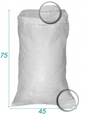 saco a granel em polipropileno branco 45x75