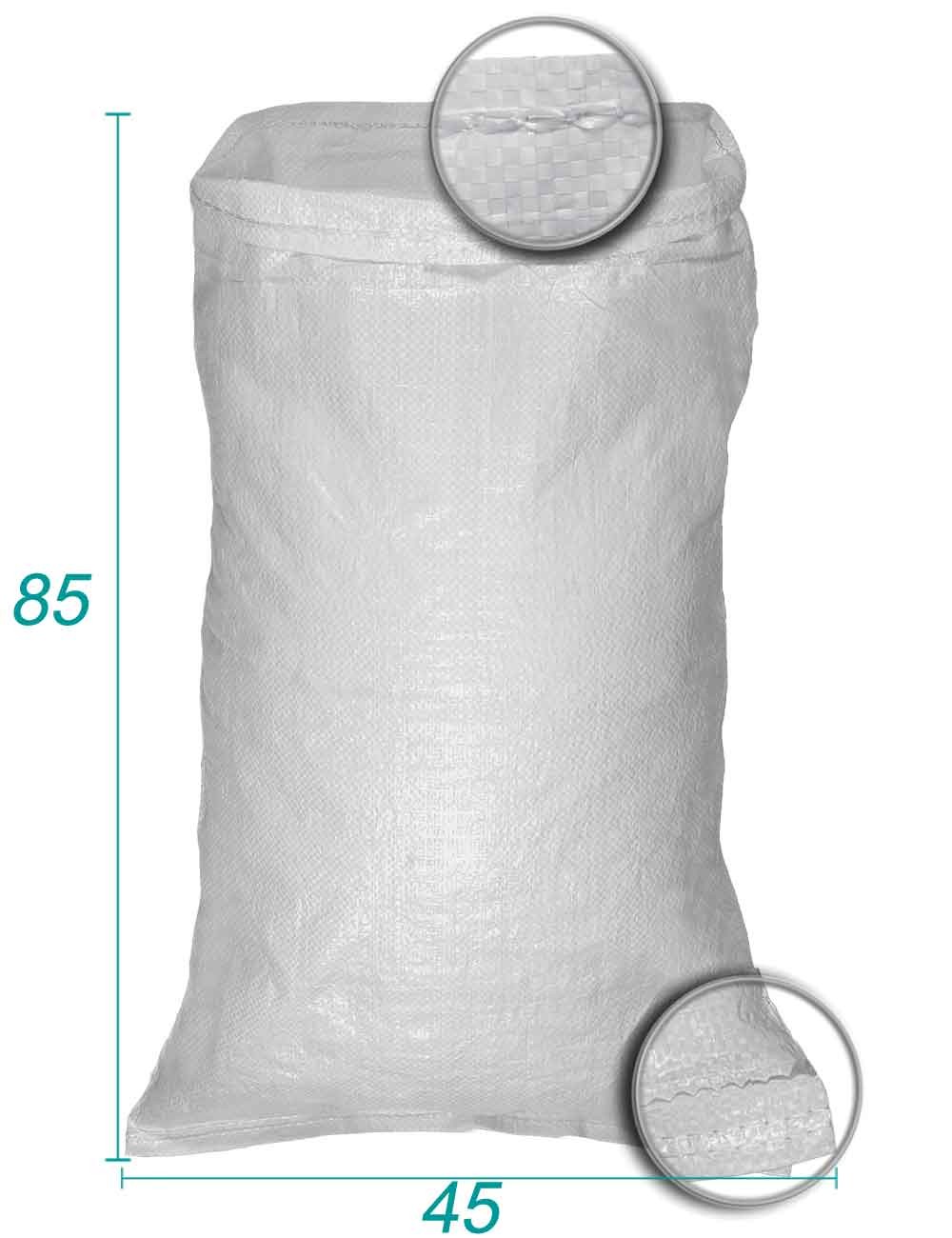 saco a granel em polipropileno branco 45x85