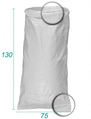 sacos de entulho em polipropileno branco 75 x 130