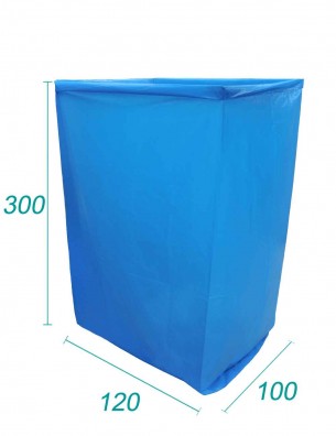 capa reutilizável para big bag opaco 100 x 120 x 300, espessura 70 µm