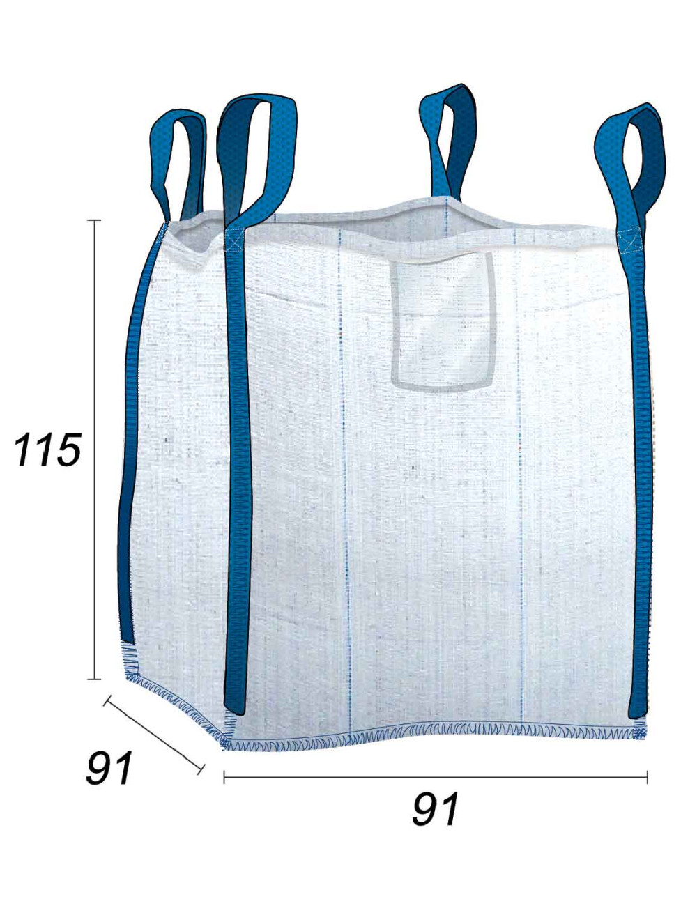 big bag especial para filtração 300 µm - 91x91x115