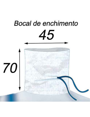 Bocal de enchimento 45X70