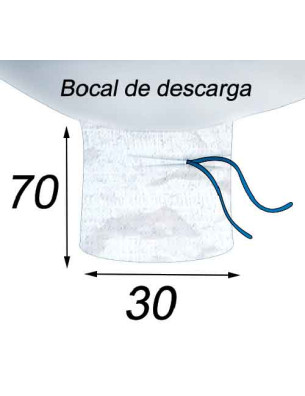 Bocal de descarga 30X70