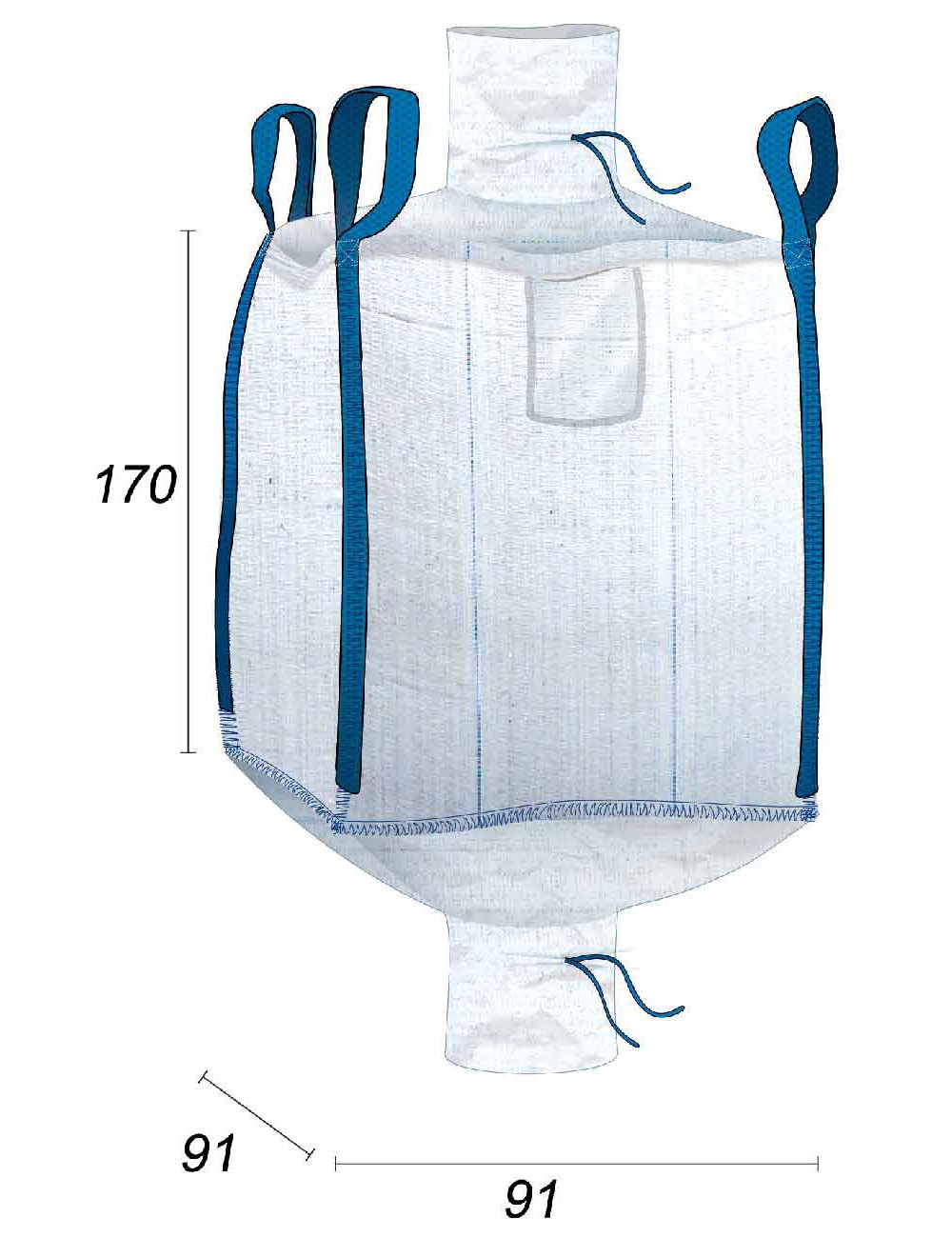 big bag estanque para farinhas e géneros alimentares