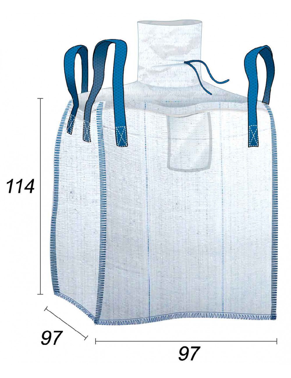 big bag para contacto alimentar e hermético