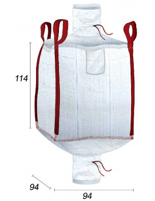 big bag duplo com forro interno em pe 70 µm