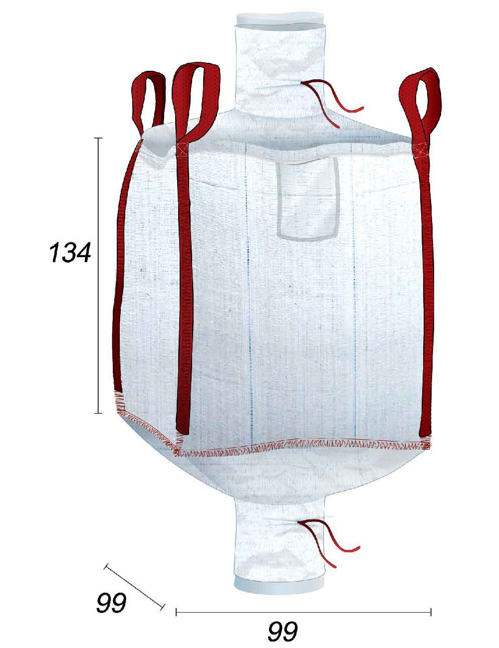 big bag revestido internamente com liner de polietileno 70 µm