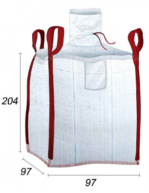 big bag forrado com forro interior em polietileno (pe)