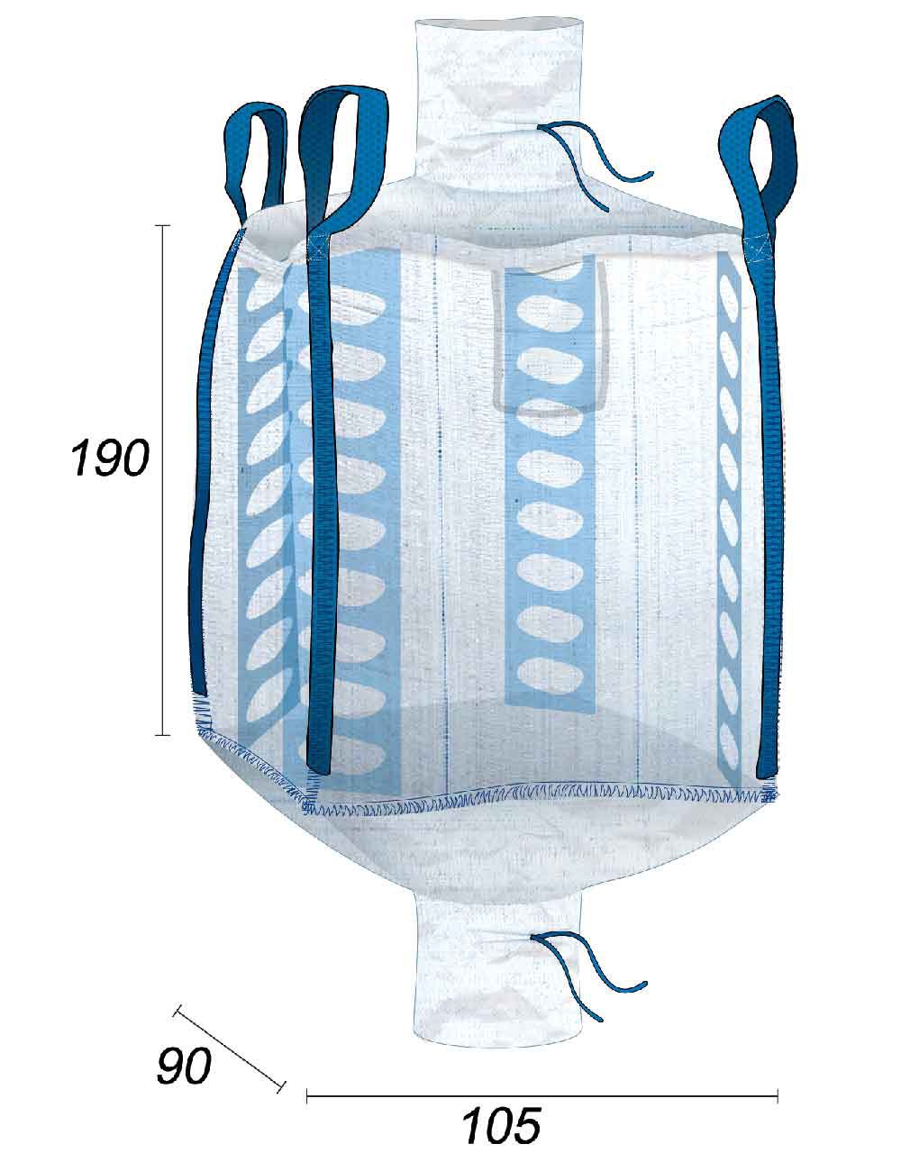qbag tecido ventilado para armazenamento de lenha